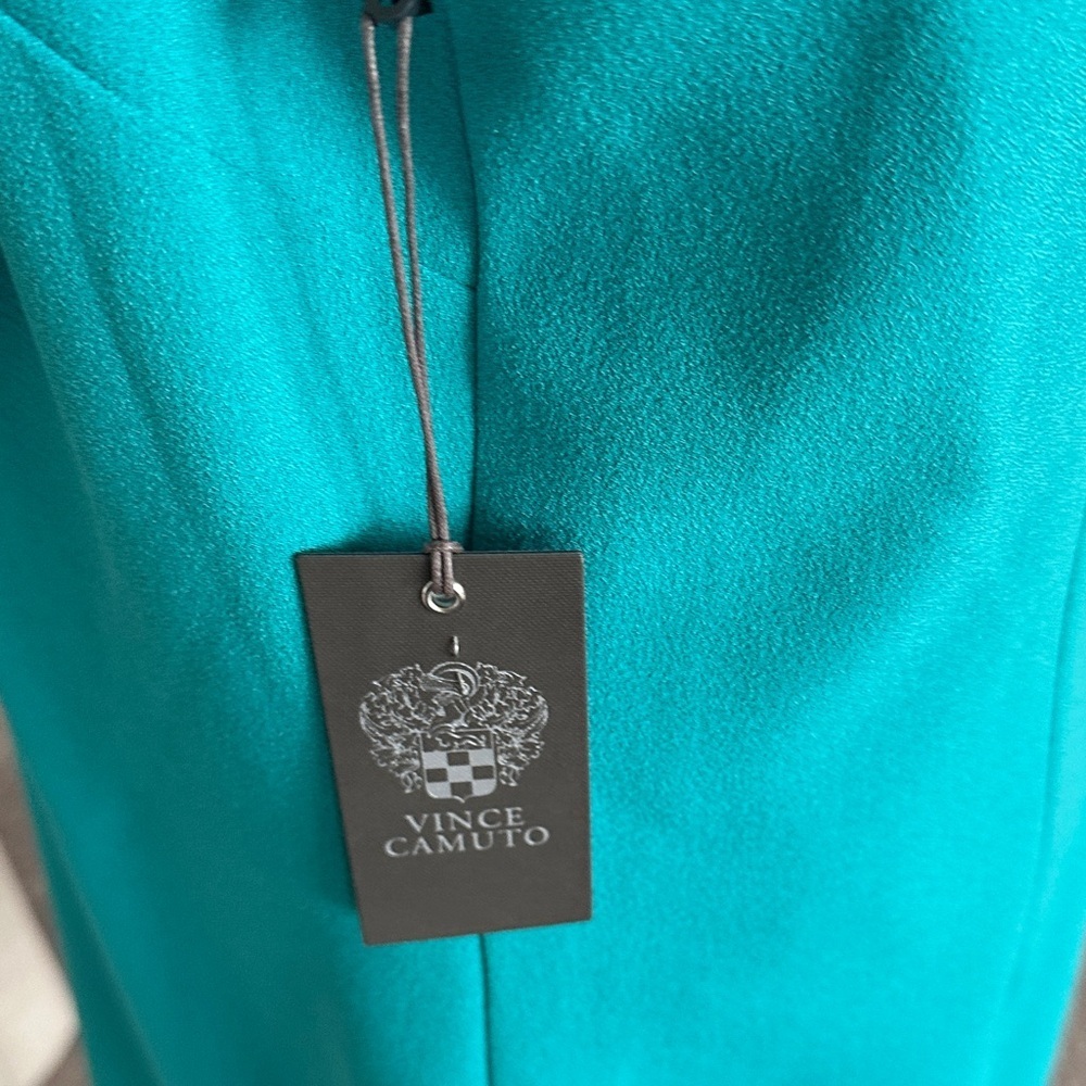 Vince Camuto Teal Midi Dress - Picture 4 of 8